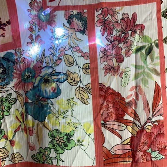 Women’s Bohemian patchwork blush combo with tassels kimono/coverup kimono - Picture 6 of 12